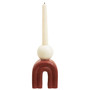 Utica Candle Holder with Red Base