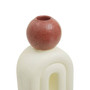 Utica Candle Holder with Cream Base