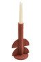 Utica Red Candle Holder