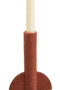 Utica Red Candle Holder