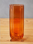Edan Large Orange Glass Vase