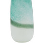 Celia large turquoise glass vase