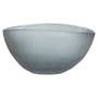 Hessa cut glass bowl with chrome effect