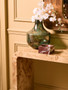 Herbie Green and Gold Large Glass Vase