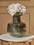 Herbie Green and Gold Large Glass Vase