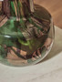 Herbie Green and Gold Large Glass Vase