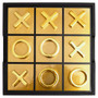 Churchill Games Black And Gold Aluminium Noughts and Crosses