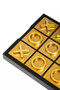 Churchill Games Black And Gold Aluminium Noughts and Crosses