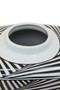 Doria Large Black And White Ceramic Jar