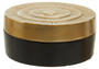 Deomali Large Two Toned Black and Gold Round Box