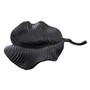 Prato Wavy Leaf Dish In Rough Black Finish