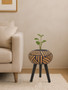 Darnell Natural And Black Tapered Planter