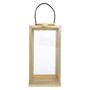 Herber Large Gold Steel With Hair On Leather Handle Lantern