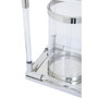 Lucita Double Silver Steel And Acrylic Lantern