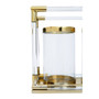 Lucita Double Gold Steel And Acrylic Lantern