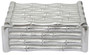 Hiba Small Silver Finish Bamboo Effect Trinket Box