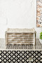 Hiba Large Silver Finish Bamboo Effect Trinket Box