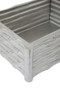 Hiba Large Silver Finish Bamboo Effect Trinket Box