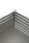 Hiba Large Silver Finish Bamboo Effect Trinket Box
