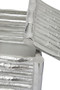 Hiba Large Silver Finish Bamboo Effect Trinket Box
