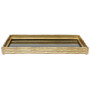 Hiba Gold Finish Mirrored Tray Hiba Gold Finish Mirrored Tray