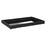 Hiba Black Finish Mirrored Tray