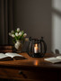 Aura Small Matte Black Finish Lantern