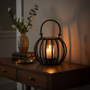 Aura Small Matte Black Finish Lantern