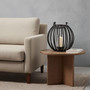 Aura Large Matte Black Finish Lantern