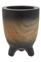 Arlo Small Wooden Black Ombre Planter