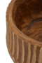 Arlo Large Brown And Natural Wooden Planter