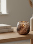Garan Brown Marble Effect Small Candle Holder