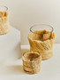Kuta Natural Small Candle Holder