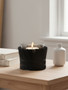 Kuta Black Small Candle Holder