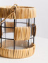 Kuta Natural And Black Small Lantern