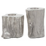 Akola Set of 2 Silver Tealight Holders