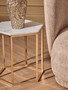 Akola Gold Textured Small Metal Vase