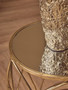 Akola Gold Textured Small Metal Vase