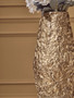 Akola Gold Textured Small Metal Vase