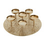 Akola Gold Round 6 Pillar Candle Holder