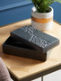 Dante Grey Finish Textured Trinket Box