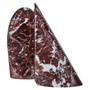 Salmo Set Of Two Red Marble Bookends