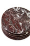 Salmo Set of 4 Red Marble Coasters