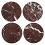 Salmo Set of 4 Red Marble Coasters