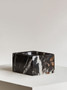 Salmo Square Black Marble Bowl