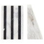 Soma Set of Two Striped White Marble Bookends