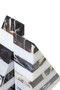 Soma Set of Two Black And White Striped Marble Bookends