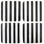 Soma Set of Four Square Striped Coasters
