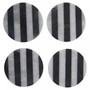 Soma Set of Four Round Striped Coasters