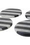 Soma Set of Four Round Striped Coasters